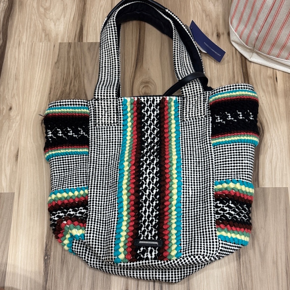 Rebecca Minkoff Multicolor Woven Tote